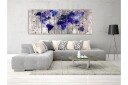 Bilde World Map Ink Blots 5 Parts Narrow 225x90 Artgeist sp. z o. o.