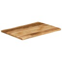  Bordplate naturlig kant 90x60x3,8 cm grovt heltre mangotre 370693
