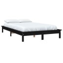vidaXL Sengeramme svart 180x200 cm heltre furu 6FT Super King