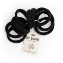 Bybarb Set of 10 Hair Ties Black recycled polyester