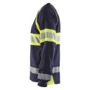 Blåkläder T-Skjorte 3510 Varsel, Marineblå/Varselgul, Langermet Marineblå/Varselgul 3XL
