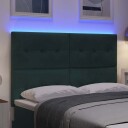  LED Hodegavl Mørkegrønn 72 cm Fløyel