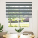  Sebragardin mørkegrå 125x150 cm stoff bredde 120,9 polyester