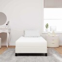  Sengemadrass med madrass Krem 90 x 190 cm stoff