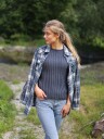 NELLI topp gråblå