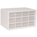 Raaco Oppbevaringskasse med 12 rom Off White