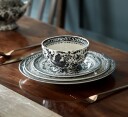 Burleigh Black Regal Peacock frokostkopp 420 ml