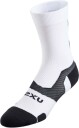 2XU Vectr Light Crew Socks Hvit S | Løpesokker