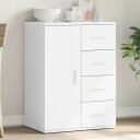  Skjenk hvit 59x39x80 cm konstruert tre