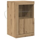  Sideboard med LED lamper Artisan Eik 41x37x67 cm