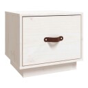 vidaXL Nattbord hvit 40x34x35 cm heltre furu