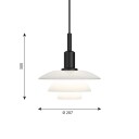 Louis Poulsen PH 3/3 Pendel Opal
