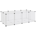 Vidaxl Smådyrbur Gjennomsiktig 144X74X46.5 cm Pp Og Stål