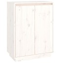 vidaXL Skoskap hvit 60x35x80 cm heltre furu