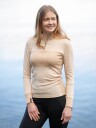 Twentyfour Finse Half-Zip Ulltopp Beige 34