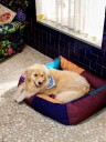 Hay Dogs hundeseng 75x96x30 cm burgunder grønn