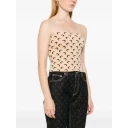 Marine Serre Dame Topper Brun S,