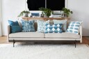 Chhatwal & Jonsson Assim putevar 50 x 50 cm Off white-heaven blue