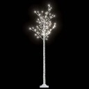vidaXL Juletre 200 LED 1,8 m kaldhvit silje innendørs og utendørs