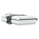  Gulvsengramme Hvit 80 x 200 cm Konstruert tre