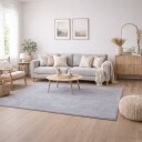 Gulvteppe   160x220 cm   Lysegrå   Mykt   Focus   Nordstrand Home