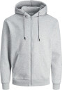 Jack & Jones Jjebradley Sweat Zip Hood Noos   Grey   XS