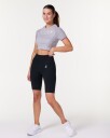 LEVITY Routine Seamless Biker Shorts Black Marl - XS