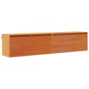 vidaXL Veggskap med dør 2 pcs Vokset Brun 80 x 30 x 35 cm Massiv furu