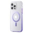 Kingxbar Kingxbar Pqy Ice Crystal Series Magnetisk Deksel Til Iphone 14 Plus Magsafe Lilla