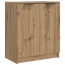 vidaXL Skoskap artisan eik 59x35x70 cm konstruert tre