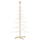 vidaXL Juletre av tre til pynt 125 cm heltre furu
