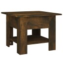 vidaXL Salongbord røkt eik 55x55x42 cm konstruert tre
