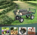 Transportvogn 200 kg åpne sider store oppblåsbare hjul MultiGarden
