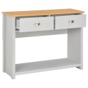 vidaXL Konsollbord grå 97x35x76 cm