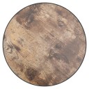  Tebord svart og gul Ø35 cm MDF
