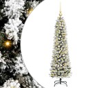 Kunstig juletre Grønn og hvit 120 cm PVC og Metall og Plast