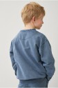 Ellos Collection   Collegegenser med denimlook   Blå