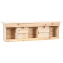 Spurvekasse Med 5 Rom 68X15X21 cm Gran