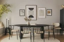 Winston Spisestol - Beige / Metallben svart