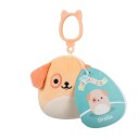 Squishmallows Nøkkelringbamse 9cm Drella Dog