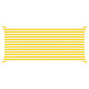 vidaXL Solskygge seil Gul og hvit 2 x 4,5 m 100% polyester Oxford
