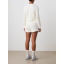 We Norwegians Waffle Crewneck Dame Off White S