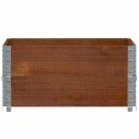 Plantekasse brun 80x60 cm heltre furu