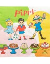 16 stk Servietter med Pippi Langstrømpe Motiver 33x33 cm