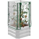 Sengesett Plantekasse med espalier & plastdeksel
