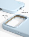 iDeal Of Sweden Silikondeksel til iPhone 17 Pro Max MagSafe Kompatibel Vanntett Lyseblå
