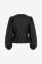 Vila   Bluse Vishina L/S O Neck Shaped Top/Pty/K   Svart