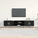  TV skap Svart eik 180 x 31.5 x 40 cm Konstruert tre