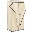 vidaXL Garderobeskap krem 75x50x160 cm