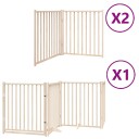 Vidaxl Hundeport Sammenleggbar 8 Paneler 640 cm Poppeltre